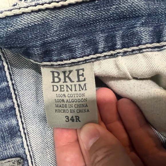 Mens BKE Tyler distressed jeans size 34R - Picture 3 of 8